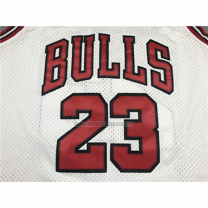 Camiseta Chicago Bulls Michael Jordan NO 23 Mitchell & Ness 1998 Blanco